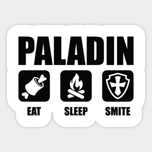 PALADIN Eat Sleep Smite Sticker